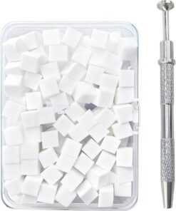 Outil Éponge pour Ongles 100 Pièces Fournitures de Beauté Douces avec | Petite Éponge à Ongles pour Soin des Pieds Manucure Art des Ongles Fêtes Mari