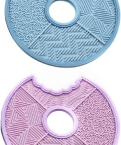 Housoutil Tampon De Nettoyage En Silicone Pour Pinceaux De Maquillage - Lot De 2 De Nettoyage Pour Outils De Beauté - Pour Pinceaux De Maquillage - Haute Durabilité