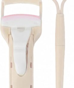 Mini recourbe-cils et peigne professionnel pour maquillage des yeux Jaune