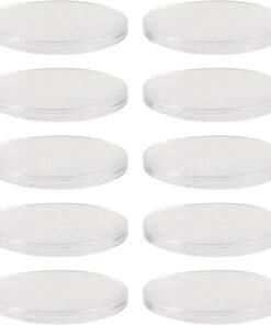 STOBAZA 10 Pièces de Coussinets en Silicone Ronds Réutilisables pour Extensions de Cils, Faciles à Utiliser, pour Maquillage et Fêtes D'halloween