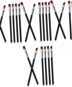 Healeved 24pièces Set De Pinceaux à Sourcils Brosse Angulaire Et Plate Pour Maquillage Sourcils Outils De Pour Regard Naturel Et Élégant
