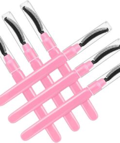 ULTECHNOVO 6 pièces Brosse à Cils Silicone avec Protection Peigne à Cils Multifonction pour Mascara Accessoire Maquillage Pratique et Portable pour Femmes