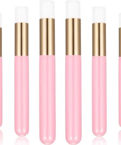 20 Pcs Brosses à Shampooing pour Cils, Outil pour Enlever Brosses à Point Noir, Brosse de Nettoyage en Profondeur de Pores du Nez, Brosse d'Extensions de Cils pour Point Noir (Rose)