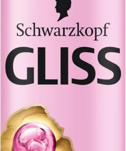 Gliss Après-shampoing réparateur Express Silk (200 ml) pour cheveux exceptionnellement doux, avec protection contre la chaleur jusqu'à 230 °C