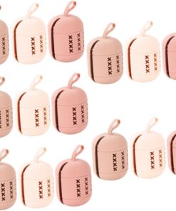 Healeved 15pièces Boîte De Rangement Pour Éponge De Maquillage De Stockage Portable Accessoire De Voyage Pour Outils De Beauté Protection Antipoussière Et Respirant