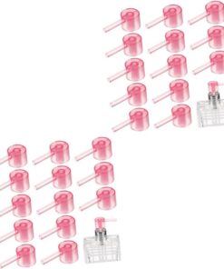 VICASKY 60 Pièces Têtes de Pulvérisation pour Parfum Outil de Distribution Pratique Pressage Facile Accessoire Portable Bouteille Distributrice Rechargeable pour Voyage