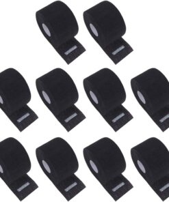 Bandes de Cou en Papier Noir Jetables X10 Extensibles et Protectrices Absorbantes pour Soins Capillaires et Coiffure Professionnelle Protection Pratique du Cou Salon