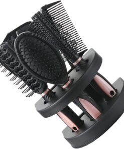 Healeved Peigne à Cheveux Bouclés pour Soins Capillaires à Domicile en Plastique Léger Ensemble de Coiffure et Brosse Démêlante Antistatique 5 Pièces