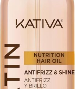 KATIVA - Huile capillaire à la kératine | 100 ml | Pénètre la fibre capillaire. Aide au soin finalisant. Convient en traitement nocturne. Protège de la chaleur