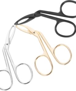 Housoutil Pince à Épiler pour Sourcils en Acier Inoxydable Lot de 3 Pointe Oblique et Manche Ergonomique, Outil de Maquillage pour Femmes et Hommes, Épilation Visage et Nez