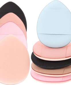 STOBAZA Houppette à Maquillage Adaptée à Différents Types de Peau en Tissu 25pcs Outil Pratique pour Maquillage du Visage Couleur Aléatoire pour Fond de Teint Liquide