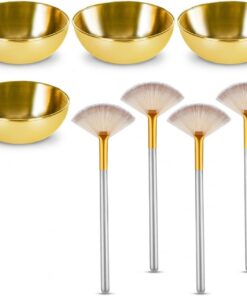 Lot de 8 pinceaux applicateurs de soins de la peau pour la préparation et l'application des applicateurs de maquillage permanents
