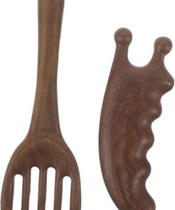 Gatuida Peigne de Massage en Bois de Santal 2 Pcs pour Cuir Chevelu Apaisant et Soins Capillaires