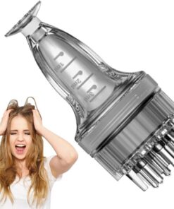 Applicateur d'huile de cuir chevelu | Peigne de massage du cuir | chevelu | Outil de soins capillaires au design transparent pour la maison, le dortoir, les voyages et les voyages d'affaires