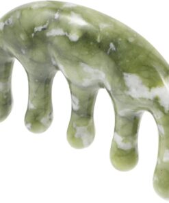 OUNONA Peigne en Jade pour Massage Cuir Chevelu, Léger, pour Femmes et Soins Capillaires