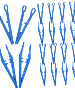Housoutil 20pièces Lot de Pinces à Épiler Plastique Outils de Bricolage pour Garçon Fille Pinces à Perles Précises et Douces