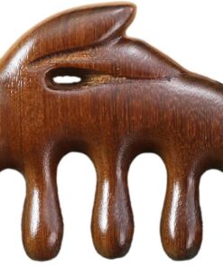 Peigne Massant Brosse Cheveux Large En Bois | Stimulateur de Cuir Chevelu pour Soin Capillaire pour Visage Cou Corps Hommes Femmes Maison
