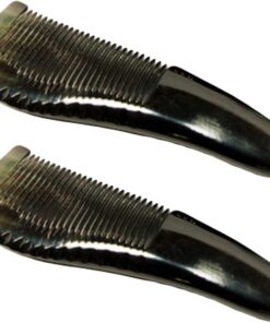 VICASKY 2 Pièces Peigne Corne de Bœuf Naturel Dents Fines Polies pour Massage Soins Capillaires Antistatique Durable et Fait Main Adapté à Tous Types de Cheveux Couleur
