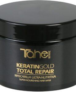 Tahe Botanic Masque capillaire ultra-nutritif pour cheveux secs Total Repair Gold, 300 ml