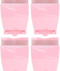 Housoutil Peigne à Sourcils Pliable en Métal Inoxydable, Lot de 4 Pièces, Brosse à Sourcils Portable pour Femmes, Outil Précis de Coiffage des Cils, Accessoire Compact et Léger
