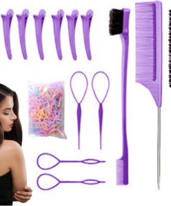Outil de Raie à Cheveux 14 Pièces Ergonomiques Légers et Portatifs | Accessoires Cheveux pour Pour Salon, , Mariage, Soins Capillaires, Fêtes, Vacances, Événements