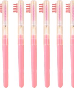 Lot de 6 peignes à boucler multifonctions pour cils et coiffeurs pour maquillage quotidien à poils fins