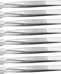 Gatuida 8pièces Pince à Timbres Acier Inoxydable Plate Et Large Pour Collectionneurs Et Loisirs Créatifs Outil De Tamponnage Multifonctionnel