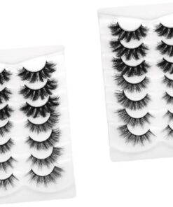 Housoutil 14 Paires De Cils Cils Réalistes En Vrac Faux Naturels Pour Femmes Faux Entièrement Magnétiques Manga Cluster Faux 3D Outils De Maquillage En Fibre