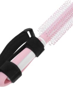 Healvian Brosse à Cheveux Ronde pour Personnes Âgées, Prise en Main Facile, Plastique et Nylon, Usage Quotidien et Coiffage, Aide au Soin Capillaire