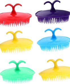 VICASKY Lot de 12 Brosses de Massage pour Cuir Peignes Exfoliants Antidémangeaisons Ergonomiques Shampooing à Soins Capillaires Bien-Relaxation pour I