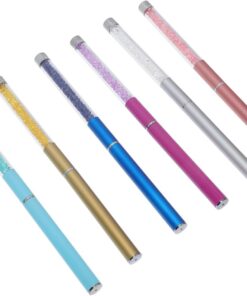 Brosse à Cils Séparée Ornée, Lot de 6, Outil de Maquillage | Manche Lisse, Design Pratique, Usage Salon et Maison, Alliage D’aluminium, Plastique Pp
