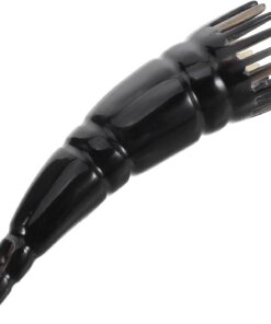 Peigne en Corne de Bœuf Naturel 12-18 Cm, Masseur de Cuir Chevelu Antistatique, Brosse à Dents Larges pour Massage, du Cuir Chevelu, Outil de Soin Capillaire Multifonction
