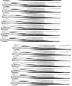 Housoutil Lot de 2 Pinces à Timbres en Vrac Pinces de Précision pour Timbres Bijoux Outil Robuste en Acier Inoxydable pour La Collection de Timbres 10 Pièces