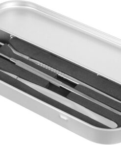 VICASKY 1 Ensemble Ensemble d'outils de cils trousse fouetter pince à épiler outil pour les cils outil de greffe de cils de salon pince à cils artificiels Acier inoxydable