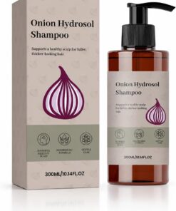 Shampooing à l’Hydrosol d’Oignon avec Romarin & Biotine, Shampooing Volumisant et Fortifiant pour Cheveux Fins et Ternes, Cheveux Plus Épais et Plus Fournis, Femme & Homme (1 Pack)