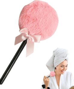 Houppette Lot de 6 pièces accessoires beauté forme sucette réutilisables | Houppette Pour Poudre Fixante Femmes Visage De Teint Compact Libre
