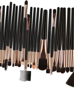 STOBAZA Ensemble de Pinceaux de Maquillage pour Femme 25 Pièces en Nylon Trousse, Application Uniforme, Débutantes et Accessoires Cosmétique Pratiques