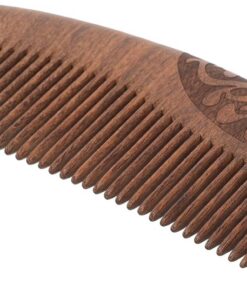 ULTECHNOVO Peigne Bois Ébène Sculpté Double Face Massage Du Chevelu Peigne Santé pour Femmes Anti-statique et Flexible pour Soins Capillaires Quotidiens