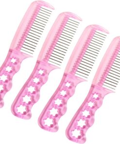 Gatuida Lot de 4 Peignes à Perruques en Acier 15 Cm Démêlants pour Soins Capillaires Professionnels Femmes Usage Salon