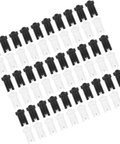 Healvian 60 Pièces Aiguilles Blocage pour Colle à Cils Outils de Bouteille pour Extensions de Cils Aiguilles Inoxydable et Plastique Accessoire Pratique pour de Flacon Utilisation à