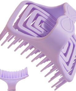 Hollow Hair Scrubber Brush, Soft Silicone Scalp Massager, Gentle Shampoo Comb for Deep Clean, Comfortable Bath Tool for Shower, Family & Couple Body Care, 3.5x2.7x2.7 in
