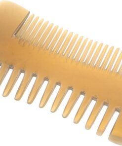 VICASKY Peigne de Coiffage Double Face en Corne de Bœuf Dents Larges et Fines, Antistatique, Élégant, pour Massage du Cuir Chevelu et Soins Capillaires à Domicile