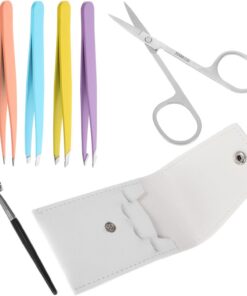 Healeved 6pièces Outils De Modelage Des Sourcils Ensemble De Pinces à Sourcils Et Accessoires De Coupe Pour Épilation Précise Et Sécurisée