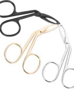 OUNONA Pinces à Sourcils Pointe Oblique et Bout Plat Lot de 3 en Acier Inoxydable Outil de Beauté Précis pour Épilation et Entretien des Poils Visage