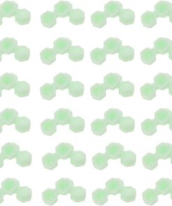 Healeved Palette de 400 Godets de Colle Hexagonaux Verts pour Extensions de Cils, Double Fente pour Volume de Colle, Coupelles Précises et Solide, Accessoires Professionnels