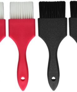 Healvian Pinceau de Coloration Capillaire 4 Pièces pour Barbier, Application Uniforme, Facile à Nettoyer, Outil Professionnel pour Soins Capillaires Salon