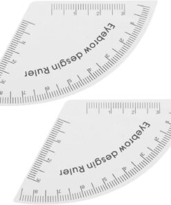 VALICLUD 2pièces Outil de Mesure pour Sourcils Gabarit de Dessin Pvc Guide de Mise Forme pour Tracé Précis des Sourcils