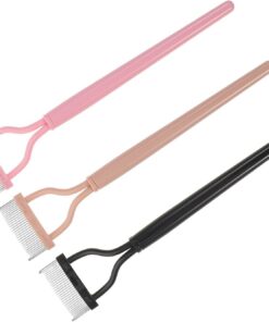 Housoutil 3 Pièces Peigne Cils Séparateur Lot de Brosses à Cils Peigne Fin de Outil Anti-paquets de Mascara Applicateur de Mascara