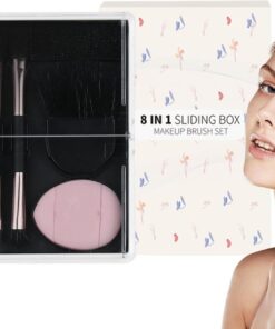 Set De Pinceaux Pour Des Yeux 8 Pièces Outils De Fusion Et De Détail Pour | Kit Pinceaux À Fard Paupières Pour Femmes Filles Fard À Paupières Highlighter Blush Anti-Cernes Bureau Fête Mariage