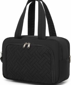 Kono Trousse de Toilette Voyage Femme Homme Étanche Grand Format | Ouverture grand angle, accès rapide et espace organisé pour cosmétiques, soins et accessoires du quotidien